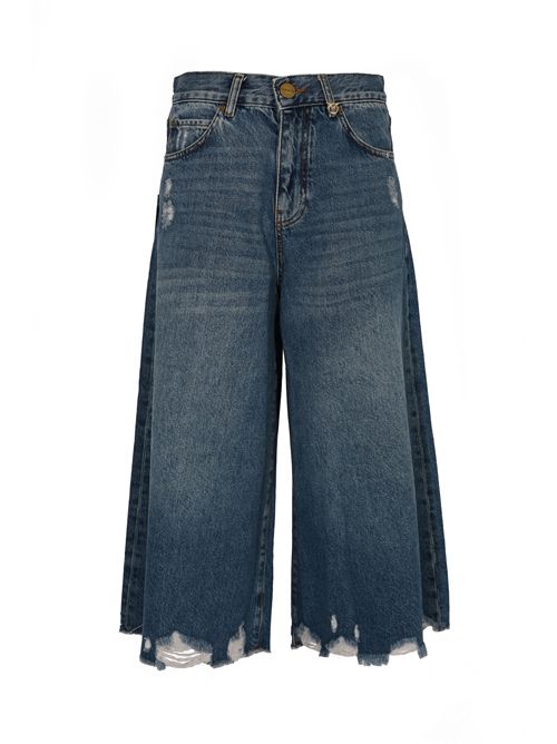 Jeans bermuda lungo Burkina con orlo distressed PINKO | 104646 A2RUPJV